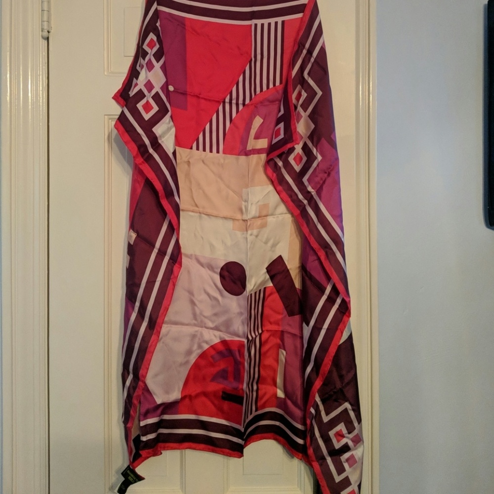 NWOT, never worn Shanghai Tang 100% silk scarf